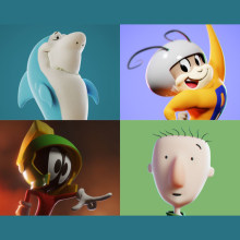 TV Classic Cartoons. 3D, Sculpture, 3D Modeling, and 3D Character Design project by Pablo Lima - 07.13.2023