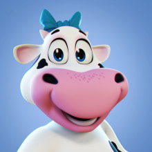 Cow Frimesa. Un proyecto de Publicidad, Modelado 3D y Diseño de personajes 3D de Pablo Lima - 13.07.2023