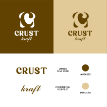 Crust Craft. Design, Traditional illustration, Br, ing, Identit, Graphic Design, and Logo Design project by ykharsan - 07.13.2023