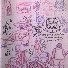 Mi proyecto del curso: Técnicas de dibujo en sketchbook para principiantes. Character Design, Sketching, Pencil Drawing, Drawing, and Sketchbook project by Anabella Gómez - 07.18.2023