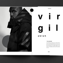Virgil Abloh Magazine . Un projet de Direction artistique , et Design graphique de Dario Ramírez - 03.02.2022
