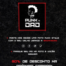 Pobre Diabo: Promoção de Dia dos Pais - Punk is Dad. Advertising, Marketing, Cop, writing, Creativit, and Content Writing project by Elen Carolina Juanini Okuma - 07.17.2023