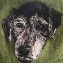 My project for course: Needle Felting: Paint Portraits with Wool. Arts, Crafts, Textile Illustration, Fiber Arts, Naturalistic Illustration, Needle Felting, and Textile Design project by Anna MacKinnon - 07.25.2023