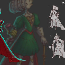 Robot countess. Character Design, Game Design, Drawing, and Concept Art project by Ann - 07.25.2023