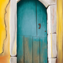Old Door - Photo Reference Study. Ilustração tradicional projeto de Kim Thirion - 25.07.2023