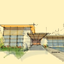 My project for course: Sketch like an architect with Morpholio Trace. Architecture, Interior Design, Digital Architecture, Architectural Illustration, ArchVIZ, and Spatial Design project by Orville Inumerable - 07.21.2023
