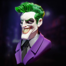 Joker - Proyecto Final Zbrush y Blender. Un proyecto de 3D, Dirección de arte, Diseño de personajes, Cómic, Animación 3D, Modelado 3D y Diseño de personajes 3D de Santiago Valencia - 28.07.2023