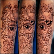 Mi proyecto del curso: Introducción al tatuaje de estilo etching. Desenho de tatuagens projeto de Santiago Posada Ochoa - 30.07.2023