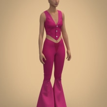 Western Barbie: Introducción al diseño de moda 3D con Clo3D. Animation, Fashion, Video, Fashion Design, 3D Design, Digital Design, Patternmaking, and Dressmaking project by Carolina Diaz - 07.29.2023
