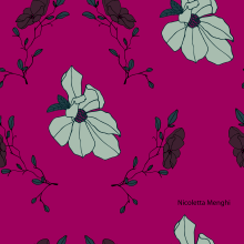purple spring. Un proyecto de Pattern Design de Nicoletta Menghi - 08.08.2023
