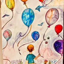 Endless ocean endless childhood. Un proyecto de Ilustración tradicional, Bocetado, Creatividad, Dibujo, Pintura a la acuarela y Sketchbook de plasarieir - 07.08.2023