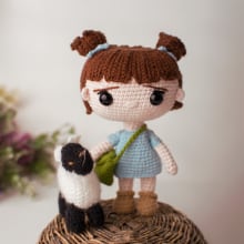 Mini Azul. Un proyecto de Artesanía, Diseño de juguetes, Tejido, Crochet, Amigurumi y Diseño textil de Wendy Nicohol Díaz León - 13.08.2023