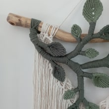 Il mio progetto del corso: Macramè 3D per decorazioni da parete botaniche. Artesanato, Interiores, Tecido, Macramê, e Design têxtil projeto de Pamela D' Ascanio - 13.08.2023