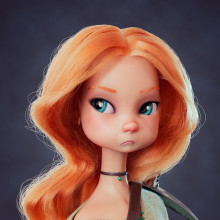 Anna Warrior. Un proyecto de Diseño, Ilustración tradicional, 3D, Diseño de personajes, Modelado 3D y Diseño de personajes 3D de Adrián Pastorizzo - 13.08.2023