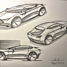 Mi proyecto del curso: Diseño de automóviles: el boceto. Un proyecto de Diseño, Diseño industrial, Diseño de producto y Bocetado de Saúl Díaz Godínez - 12.08.2023