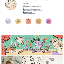 My project for course: Creating an Illustration Portfolio on Instagram. Un proyecto de Ilustración digital, Gestión del Portafolio, Gestión y productividad							 de Jutta Török - 14.08.2023
