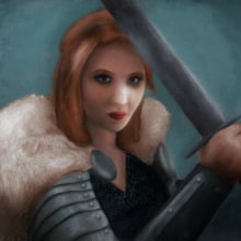 Practicing Fur and Metal. Digital Painting project by emmyallears - 08.17.2023