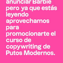 Mi proyecto del curso: Copywriting para copywriters. Publicidade, Cop, writing, Stor, telling, e Comunicação projeto de Maria Perna - 18.08.2023