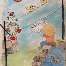 Final Project--Discovering Patterns: Creative Watercolor Sketching for Beginners. Traditional illustration, Sketching, Creativit, Drawing, and Watercolor Painting project by lynnellein - 08.19.2023