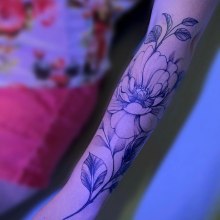 Mi proyecto del curso: Tatuaje botánico con puntillismo. Ilustração tradicional, Desenho de tatuagens e Ilustração botânica projeto de Jeison Alexander Fallas Mora - 27.03.2022