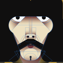 Black Sabbath : Retrato geométrico minimalista. Un proyecto de Ilustración tradicional, Diseño de personajes, Ilustración vectorial y Diseño de carteles de El Urdie - 24.08.2023