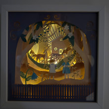 My project for course: Paper Cutting: Create Paper Scenes with Depth. Traditional illustration, Arts, Crafts, Paper Craft, Stor, telling, Bookbinding, Children's Illustration, and DIY project by Monika Steinholm - 08.23.2023