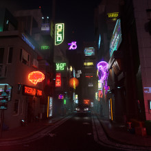 My project for course: Game Environment Design: Cyberpunk Scenes with Unreal Engine. 3D, Animation, Art Direction, 3D Animation, Video Games, Game Design, and Game Development project by Anton Kulish - 08.25.2023