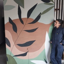 Mi proyecto del curso: Introducción a la pintura mural decorativa. Un proyecto de Pintura, Arte urbano, Ilustración digital, Pintura acrílica y Pintura decorativa de Andrea Carola Valverde - 24.08.2023