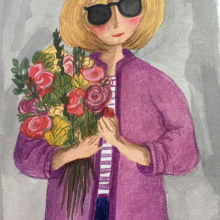Playful Illustration with Watercolour and coloured pencil. Traditional illustration project by Annette Emms - 08.28.2023
