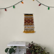 Pibione Tapestry No.1. Tecelagem projeto de Emily Galbraith - 31.08.2023