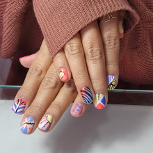 Mi proyecto del curso: Introducción al nail art. Design, Traditional illustration, Fashion, Painting, Pattern Design, Decorative Painting, Lifest, and le project by Neyda Torres Ruiz - 08.30.2023