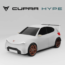 Diseño coche Cupra Hype - TFG. Design, 3D, Design de automóveis, Design industrial, e Design de produtos projeto de mvencee - 23.02.2023