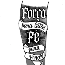 Meu projeto do curso: Lettering para tatuagem. Calligraph, Lettering, and Tattoo Design project by Ian Medeiros - 09.11.2023