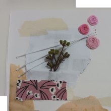 Mi proyecto del curso: Técnicas de bordado experimental sobre papel. Un proyecto de Bellas Artes, Collage, Bordado, Ilustración textil y Diseño textil de lorenagh88 - 12.09.2023