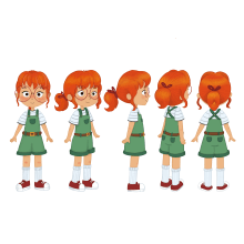 Mi proyecto del curso: Diseño de personajes para animación con Photoshop. Animação, Design de personagens, e Animação de personagens projeto de Daniela Torres Maldonado - 14.09.2023