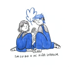 A mi niña interior. Traditional illustration, Comic, and Drawing project by Edith Muñoz Pemjean - 09.11.2023