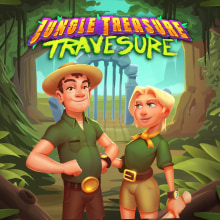 Slot game! Jungle Tresure Travesure. Design de personagens, e Design de jogos projeto de Xavier Tello Ruiz - 14.09.2023