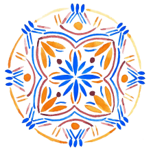 Mi proyecto del curso: Introducción al arte islámico: crea patrones biomórficos. Un proyecto de Pintura, Pattern Design, Dibujo, Pintura a la acuarela e Ilustración con tinta de Amparo Muñoz - 16.09.2023