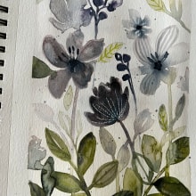 My project for course: Artistic Floral Watercolor: Connect with Nature. Traditional illustration, Painting, Watercolor Painting, and Botanical Illustration project by bevinmariecampbell - 09.20.2023