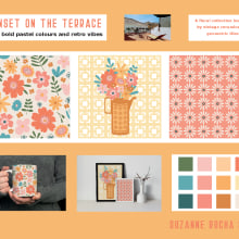 My project for course: Pattern design for homeware products. Graphic Design, Product Design, Pattern Design, and Digital Illustration project by Suzanne Rocha - 09.15.2023