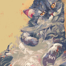 Gatetes - Ilustraciones de gatos como estudios de color en Procreate. Un proyecto de Bellas Artes, Ilustración digital e Ilustración infantil de Natalia Cases - 22.09.2023