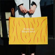 Sonia Up Shop Curvy. Un progetto di Design, Direzione artistica, Br, ing, Br, identit e Graphic design di Moisés Méndez - 29.08.2022
