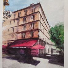 My project for course: Architectural Sketching with Watercolor and Ink. Sketching, Drawing, Watercolor Painting, Architectural Illustration, Sketchbook & Ink Illustration project by spencer boxer - 06.30.2023