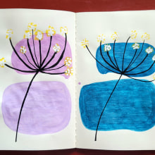 Mi proyecto del curso: Patrones botánicos en sketchbook: conquista la página en blanco. Ilustração tradicional, Pattern Design, Ilustração botânica, e Sketchbook projeto de fbastian28 - 25.09.2023