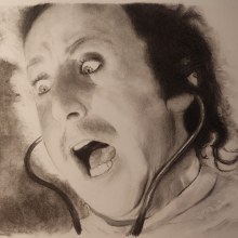 Retrato Genne Wilder - "El jovencito Frankenstein" - grafito. Film, Video, TV, Fine Arts, Film, Pencil Drawing, Drawing, Portrait Drawing, Realistic Drawing, and Artistic Drawing project by César Delgado - 01.29.2023