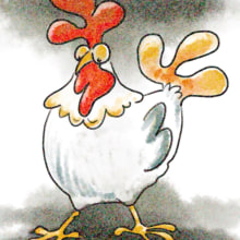 My project for course: Chicken Animation in Procreate. Un proyecto de Animación, Animación 2D, Ilustración digital e Ilustración animada de Sherry Shirena - 28.09.2023