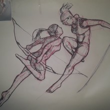 My project for course: Drawing the Human Figure & Expressive Poses. Artes plásticas, Esboçado, Desenho, Sketchbook, e Desenho anatômico projeto de Charles Deighan - 01.10.2023