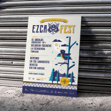 Ezcafest 2023. Un proyecto de Diseño, Diseño gráfico e Ilustración vectorial de Artídoto Estudio - 02.10.2023
