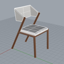 Meu projeto do curso: Design e conceitualização de uma cadeira. Un proyecto de Diseño, creación de muebles					, Diseño industrial y Diseño de producto de Carolina Sbalchiero - 04.10.2023