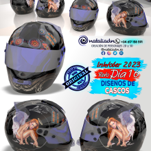 Día 16 Inktober #agv #agvhelmets #ls2helmets #ls2 #shoei #bell #bonustrack #scorpion #arail #ruroc #rurocmoto #helmets #airohhelmet #suomi #roof #inktober #notodoanimacion #3D #characterdesing #inktober2023 #inktober #diseñospersonalizados #moto #motorcy. Design, e 3D projeto de Natalia DN - 15.10.2023